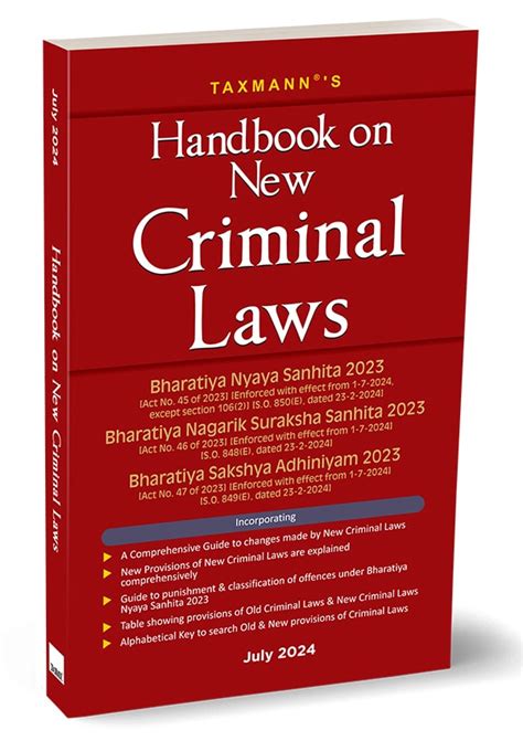 Handbook On New Criminal Laws By Taxmann S Editorial Board Taxmann Books