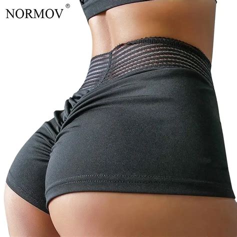 Normov High Waist Women Summer Sexy Shorts Hot Black Mini Lace Vintage