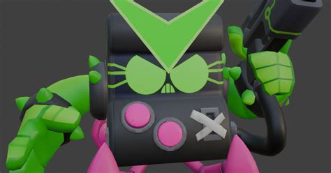 Virus 8 Bit Brawl Stars By Goatgamez Download Free Stl Model