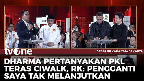 DEBAT SERU Dharma Vs Ridwan Kamil Soal Cihampelas Walk Debat