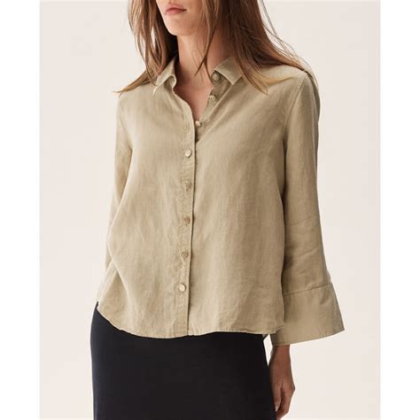 Romy Shirt I Khaki Beige Från Busnel Åhlens