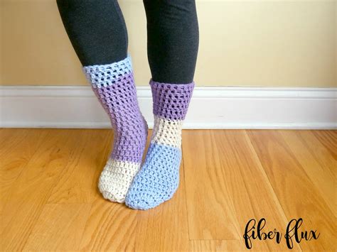 Home All Day Slipper Socks Free Crochet Pattern Video