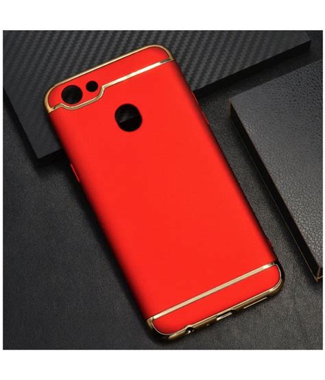 Oppo F5 Plain Cases Saiarth Styles - Red - Plain Back Covers Online at ...