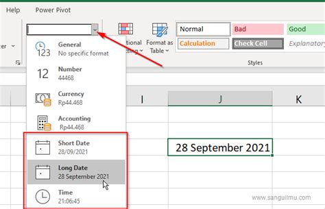 Cara Membuat Tanggal Waktu Auto Update Hari Ini Di Excel Sangu Ilmu