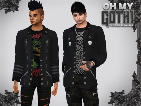 The Sims Resource Oh My Goth Racine Jacket