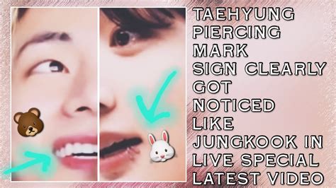 Omg Taehyung Piercing Sign Clearly Got Noticed Like Jungkook In Live