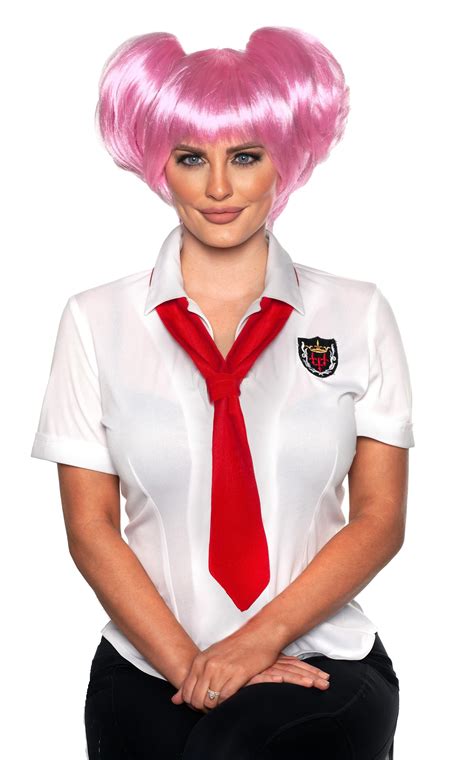 Anime Pink Wig Adult Costume Accessory Free Shipping