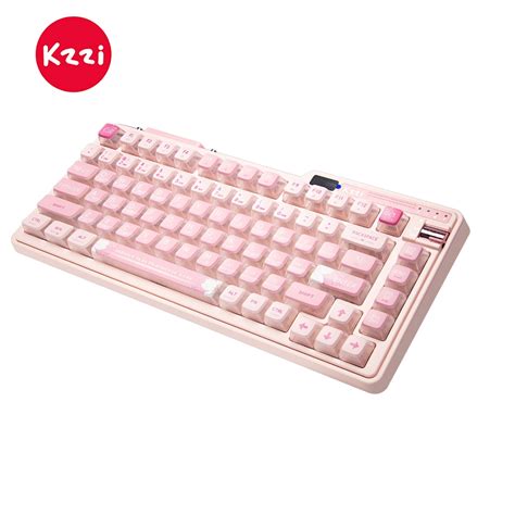 Kzzi Kezhi K Pro Sakura Pink Wireless Three Mode Mechanical Keyboard