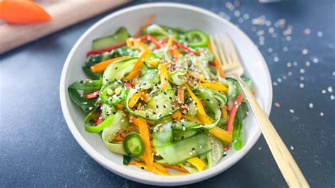 Tiktok Inspired Cucumber Bell Pepper Salad Recipe