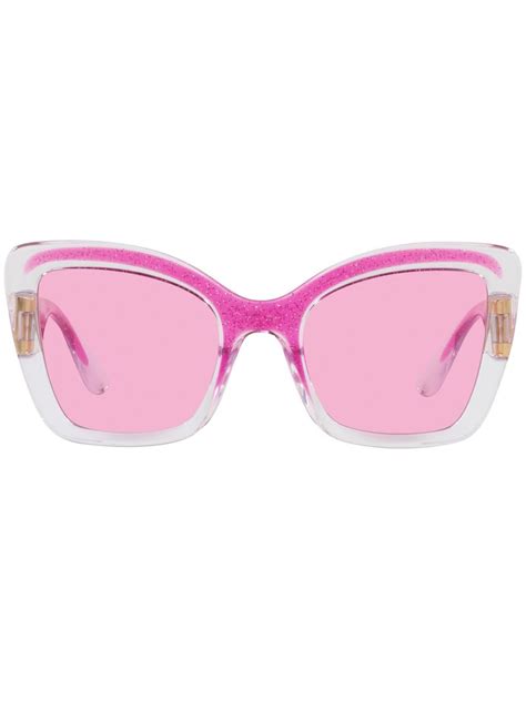 Dolce And Gabbana Eyewear Oversized Frame Sunglasses Farfetch