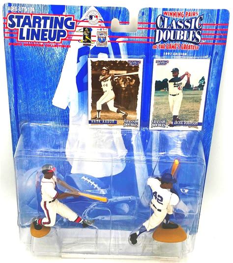 Vintage Slu Winning Pair Hank Aaron Jackie Robinson Classic