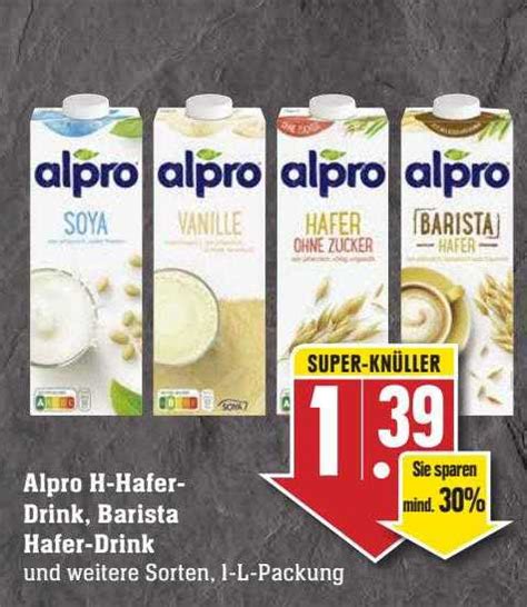 Alpro H Hafer Drink Barista Hafer Drink Angebot Bei Scheck In Center