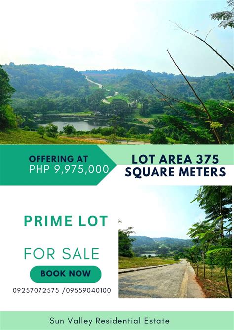 Sun Valley Estate Antipolo Prime Lot For Sale Property For Sale Lot