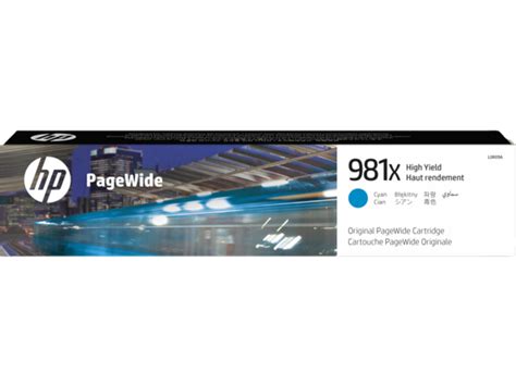 HP 981X High Yield Cyan Original PageWide Cartridge L0R09A