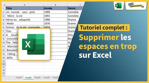 Supprimer Les Espaces Sur Excel La Fonction Supprespace YouTube