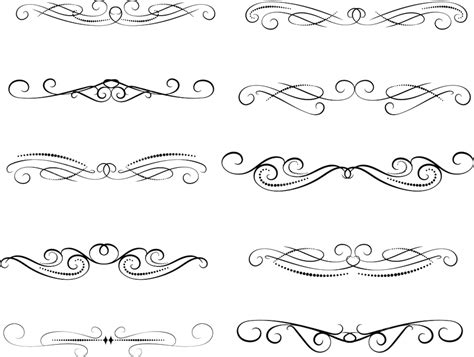 Scroll Divider Vector Png Vector Psd And Clipart With Transparent