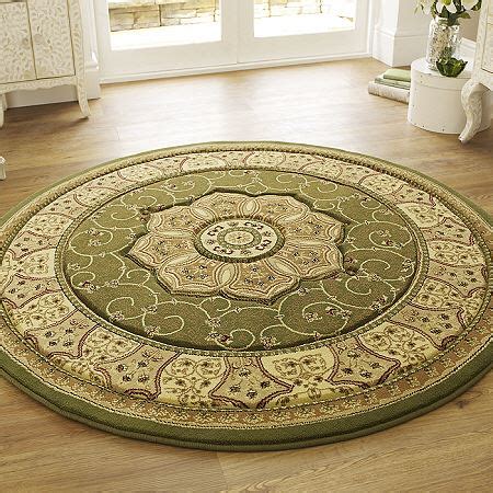 Heritage Round Rug Green 4400 Traditional Round Rugs Only 99 99