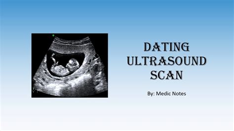 Guidelines On Dating Ultrasound Scan YouTube