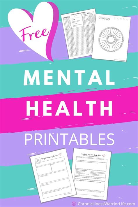 Free Printable Mental Health Worksheets Artofit