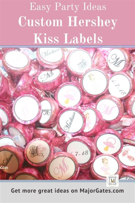 Party Hershey Kiss Labelsfavors Custom Hershey Kisses Hershey Kisses Hershey Kiss Labels