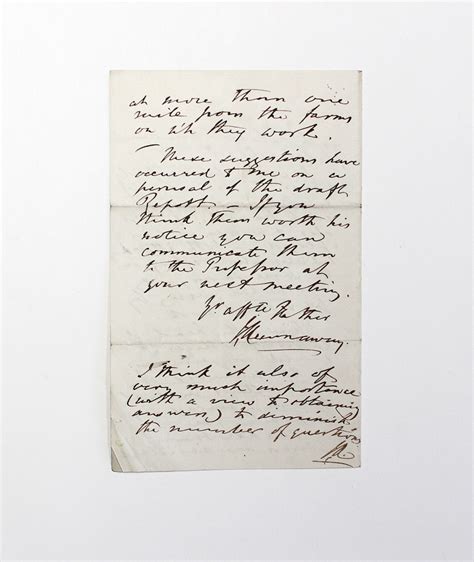 An Original Handwritten Letter Signed By Sir John Henry Kennaway To