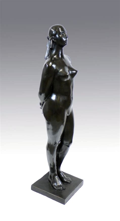 Modern Art Sculpture Standing Female Nude After G Lachaise