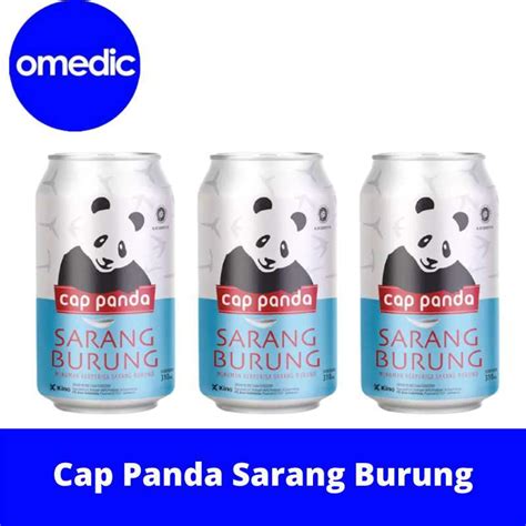 Jual Cap Panda Sarang Burung Minuman Kesehatan 310 ML Isi 3 Di Seller