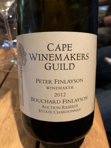 Bouchard Finlayson Cape Winemakers Guild Auction Reserve Estate