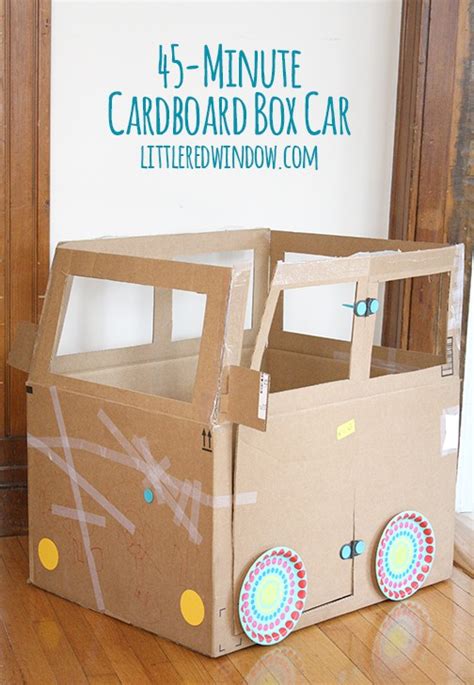 Upgrades for The 45 Minute Cardboard Box Car - Little Red Window