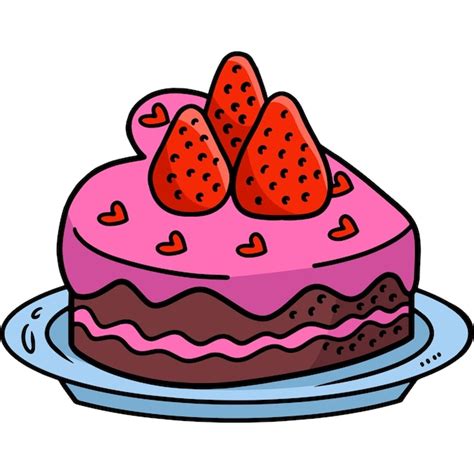 Premium Vector Cake Cartoon Colored Clipart Illustration