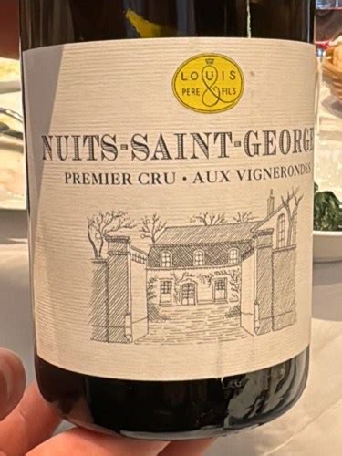 Louis Père Et Fils Nuits Saint Georges Premier Cru Aux Vignerondes