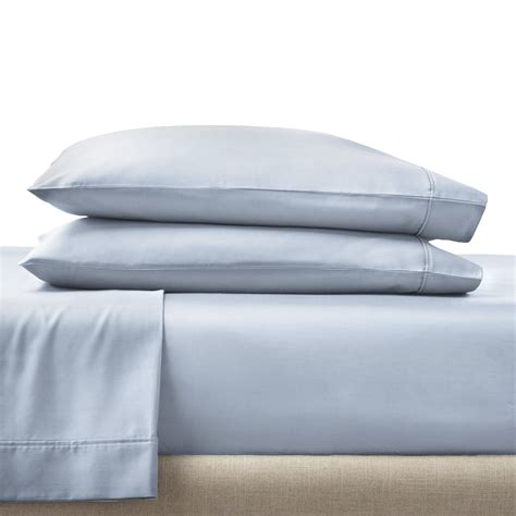 Better Homes And Gardens 4 Piece 300 Thread Count Blue Water Cotton Sateen Bed Sheet Set Queen