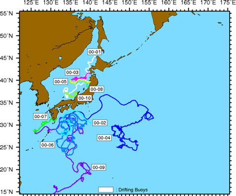 japan meteorological agency data  oceanographic  marine