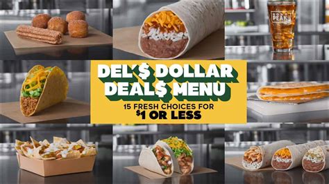 Del Taco: Dollar Deals Menu with 15 items at $1 or less - Living On The ...