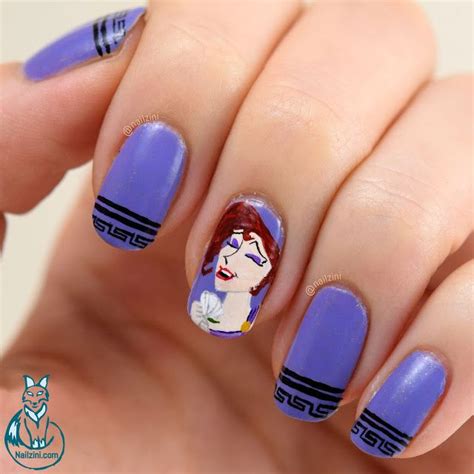 Nailzini A Nail Art Blog Hercules Megara Nail Art Nail Art Blog