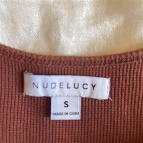 Nude Lucy Baby Tee Cute Rust Clay Colour Notes Of Depop