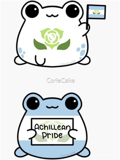 Achillean Pride Frogs Sticker For Sale By Coriecake Redbubble