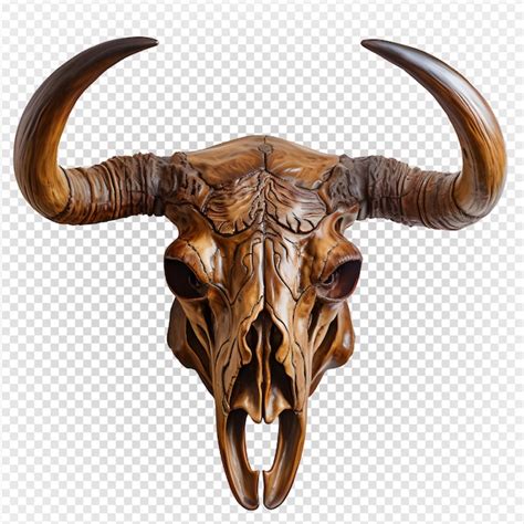 Premium PSD Bull Skull Isolated On Transparent Background Buffalo