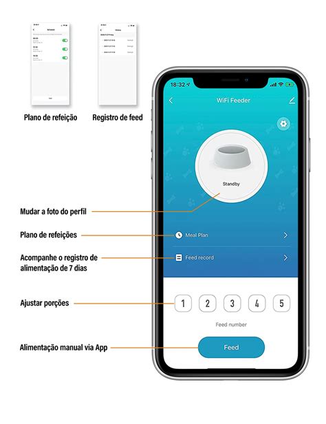 Alimentador Pet Tigela De A O L Inteligente Autom Tico Wi Fi App