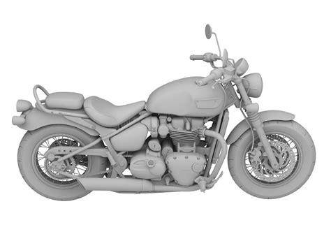 Triumph Bonneville Speedmaster D Model Cgtrader