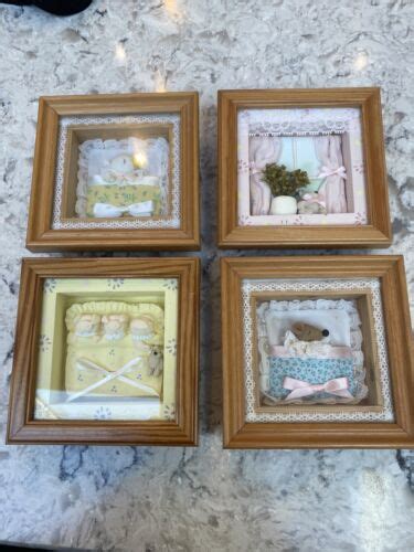 4 X Mini Shadow Box Diorama Pictures Bedroom Ebay