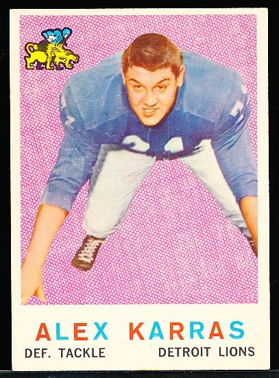 Lot Detail 1959 Topps Football 103 Alex Karras RC