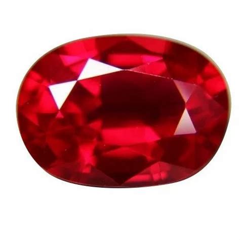 Red Oval Natural Ruby Gemstone, Rs 300 /carat Future Care | ID: 19348541112