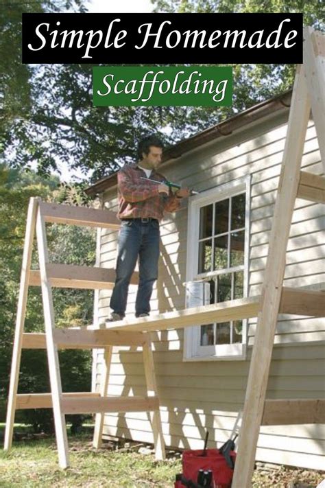 5 Homemade DIY Scaffolding Ideas | Scaffolding, Wood repair diy, Wooden scaffolding