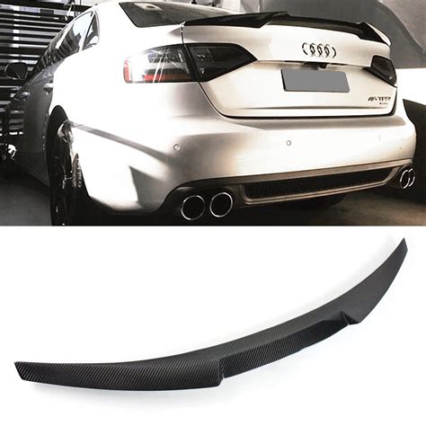 Jc Sportline Carbon Fiber Trunk Spoiler For Audi A5 S5 4 Door 2012 2017 Custom Parts Rear