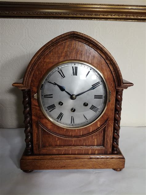 Gustav Becker Westminster Chime Bracket Mantel Clock