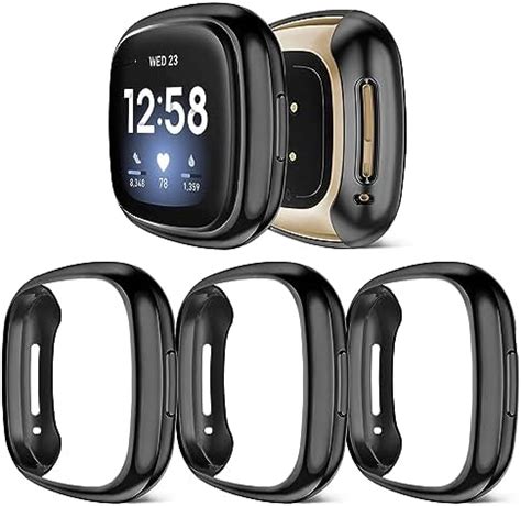 Amazon Vanjua Compatible With Fitbit Versa Screen Protector Case