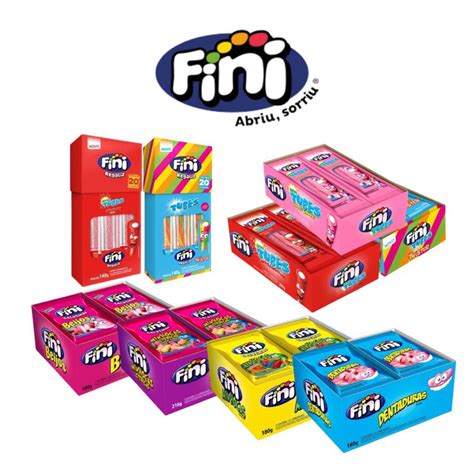 Caixa C 12 Unidades Fini Mini Bala Gelatina 15g Escolha O Sabor