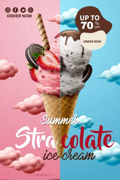 Ice Cream Poster Ads Template Postermywall