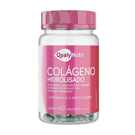 Colágeno Hidrolisado 60 Cápsulas QualyNutri OtimaNutri